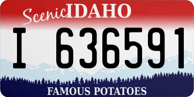 ID license plate I636591