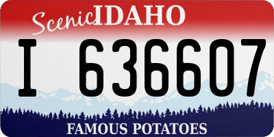 ID license plate I636607