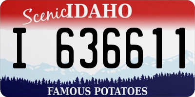 ID license plate I636611