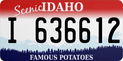 ID license plate I636612