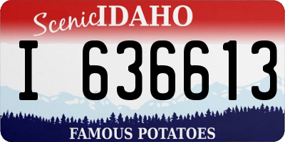 ID license plate I636613