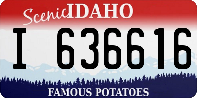 ID license plate I636616