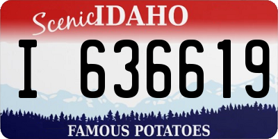 ID license plate I636619