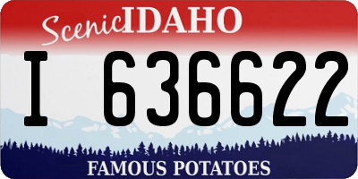 ID license plate I636622