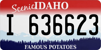 ID license plate I636623