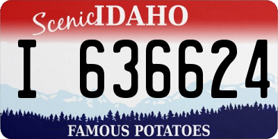 ID license plate I636624