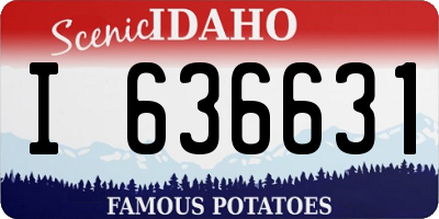 ID license plate I636631