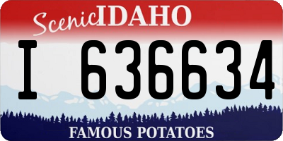 ID license plate I636634