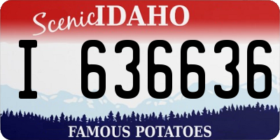 ID license plate I636636