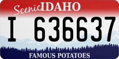 ID license plate I636637