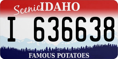 ID license plate I636638
