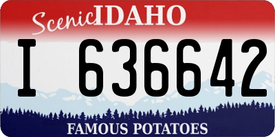 ID license plate I636642