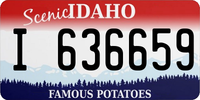ID license plate I636659