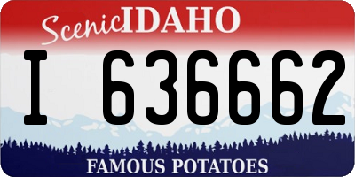 ID license plate I636662