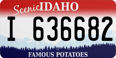 ID license plate I636682
