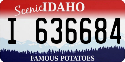 ID license plate I636684