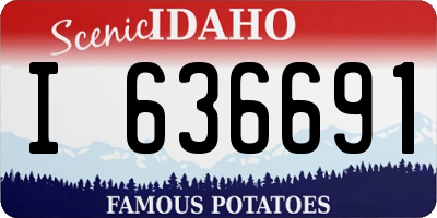 ID license plate I636691