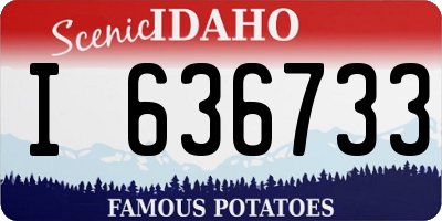 ID license plate I636733