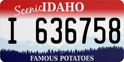 ID license plate I636758