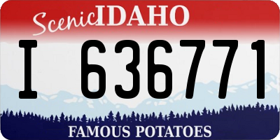 ID license plate I636771