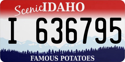 ID license plate I636795