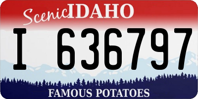 ID license plate I636797