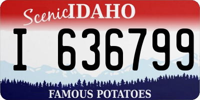ID license plate I636799