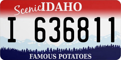 ID license plate I636811