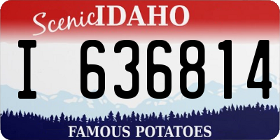 ID license plate I636814
