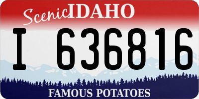 ID license plate I636816