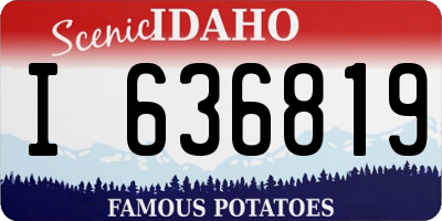 ID license plate I636819