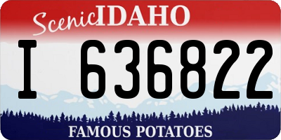 ID license plate I636822