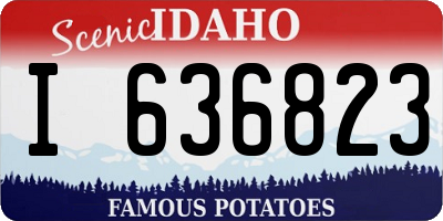 ID license plate I636823