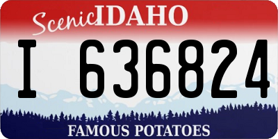 ID license plate I636824