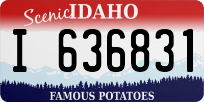 ID license plate I636831