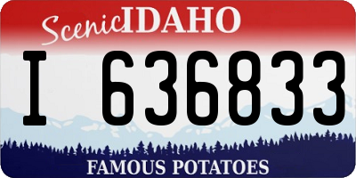 ID license plate I636833