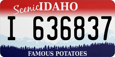 ID license plate I636837