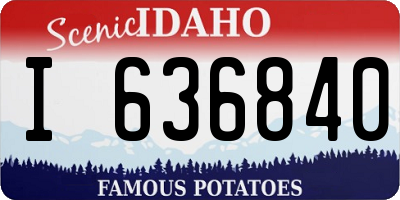 ID license plate I636840