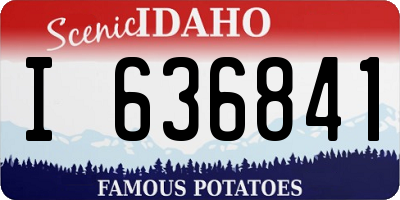ID license plate I636841
