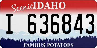 ID license plate I636843