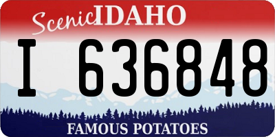 ID license plate I636848