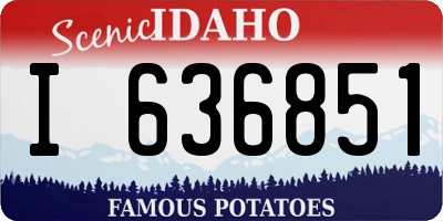 ID license plate I636851