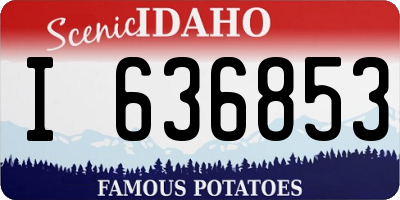 ID license plate I636853
