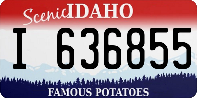 ID license plate I636855