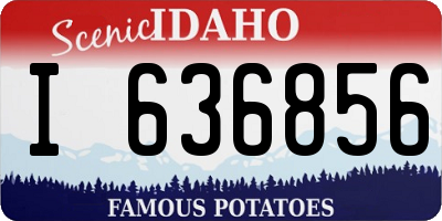 ID license plate I636856