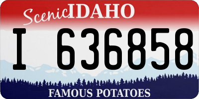 ID license plate I636858