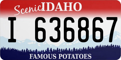 ID license plate I636867