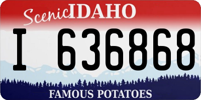 ID license plate I636868
