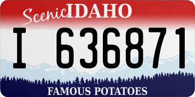 ID license plate I636871