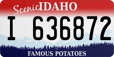 ID license plate I636872